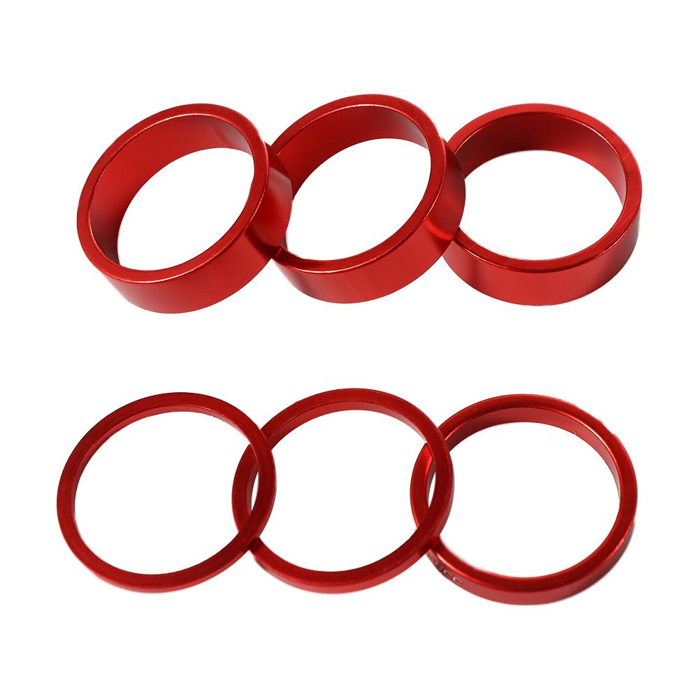 Handlebar Riser Stem - 6pcs/set Headset Riser Aluminum Alloy MTB