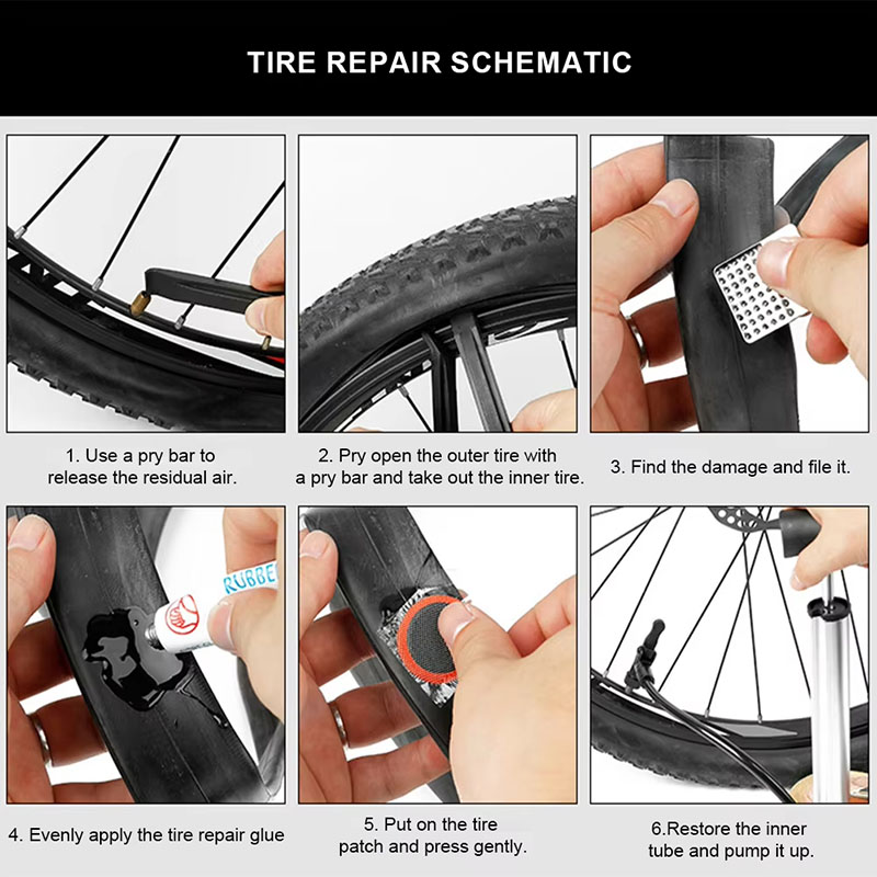 39pcs Bike Tire Repair Kit - B - đánh giá và giá Mountain Biking Tube