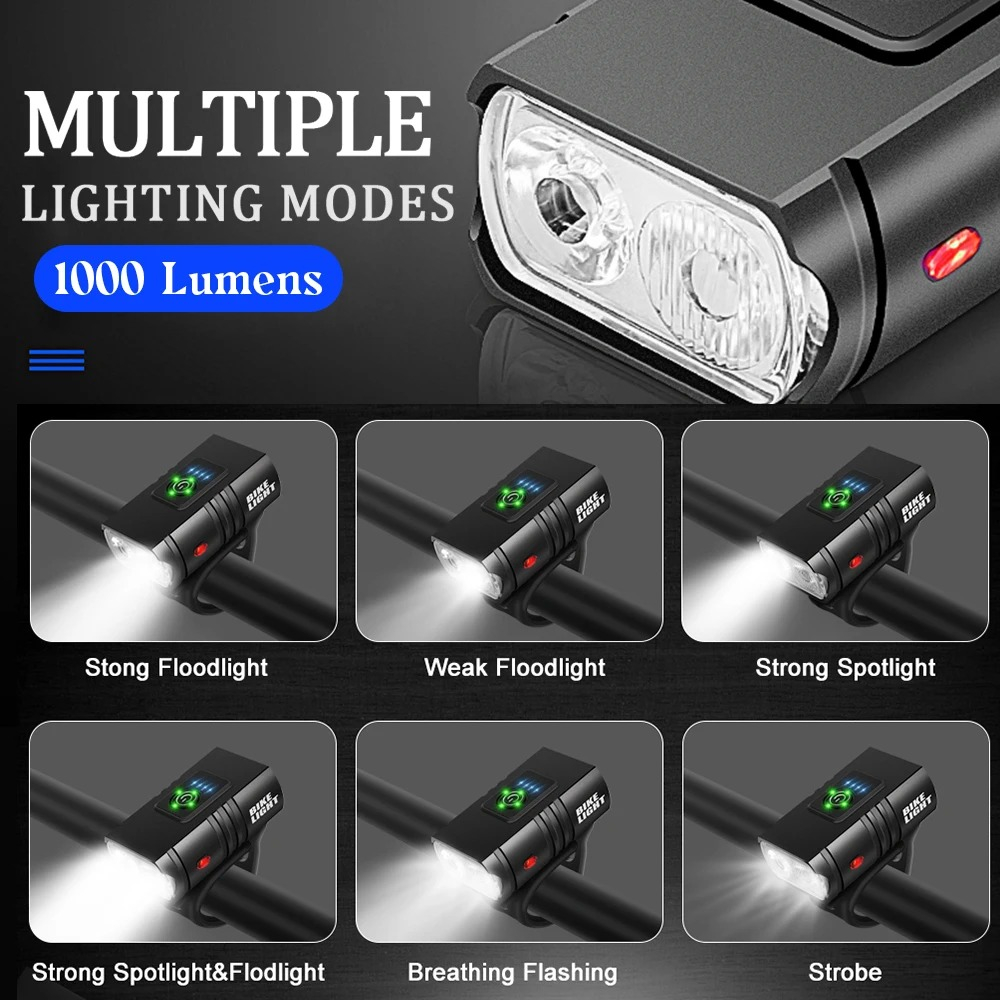 2 LED Bicycle Front Lights 100 - đánh giá và giá Mountain Biking Zone 2