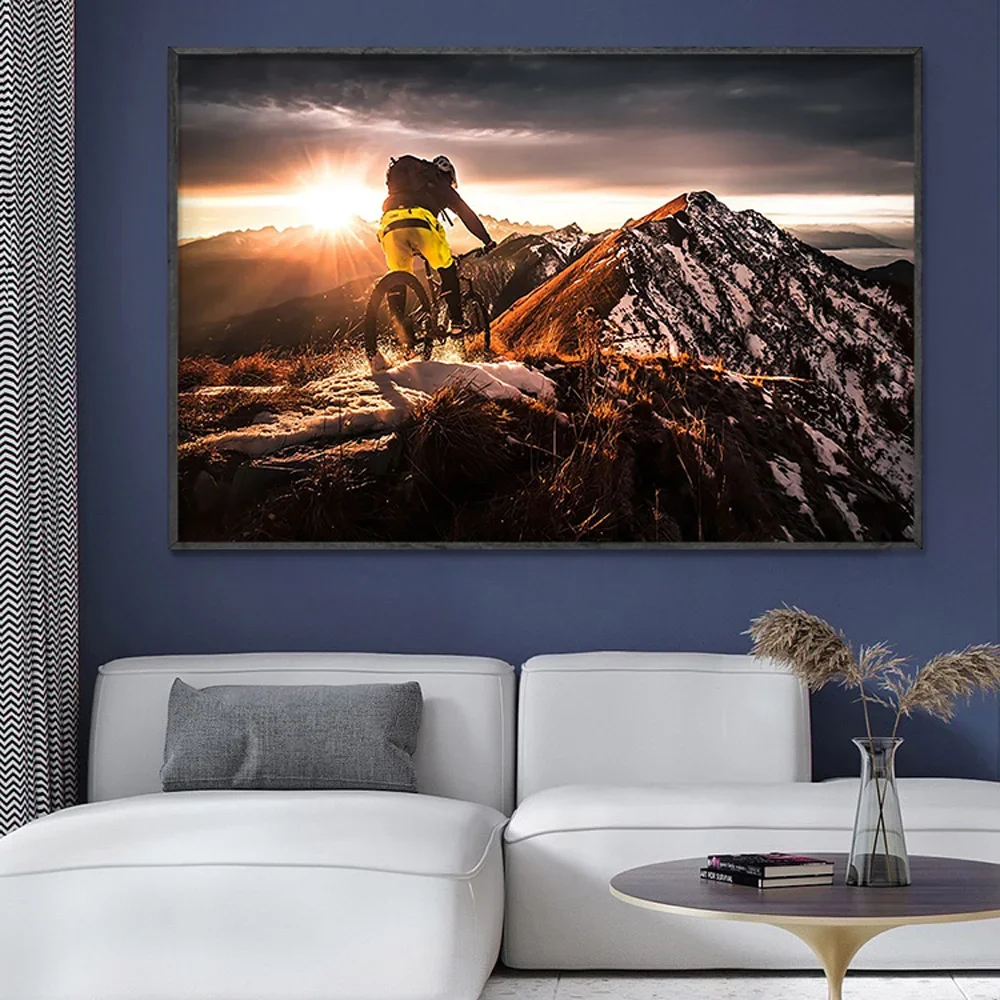 SP080 Silk Cloth Wall Poster M - đánh giá và giá Mountain Biking Movies