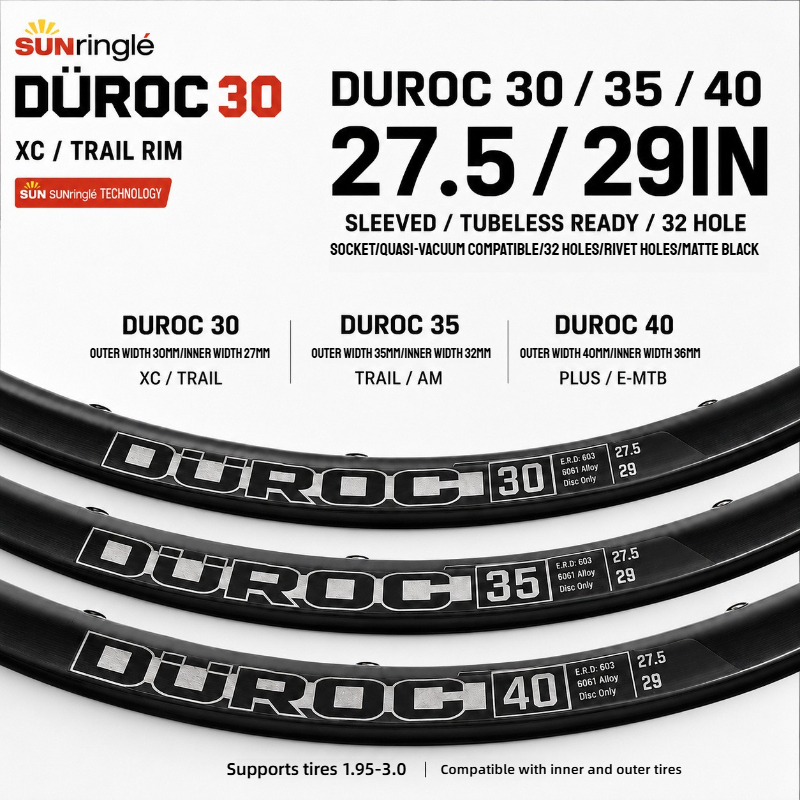 Sunringle DUROC 30 35 40 MTB R - đánh giá và giá Mountain Biking Xc