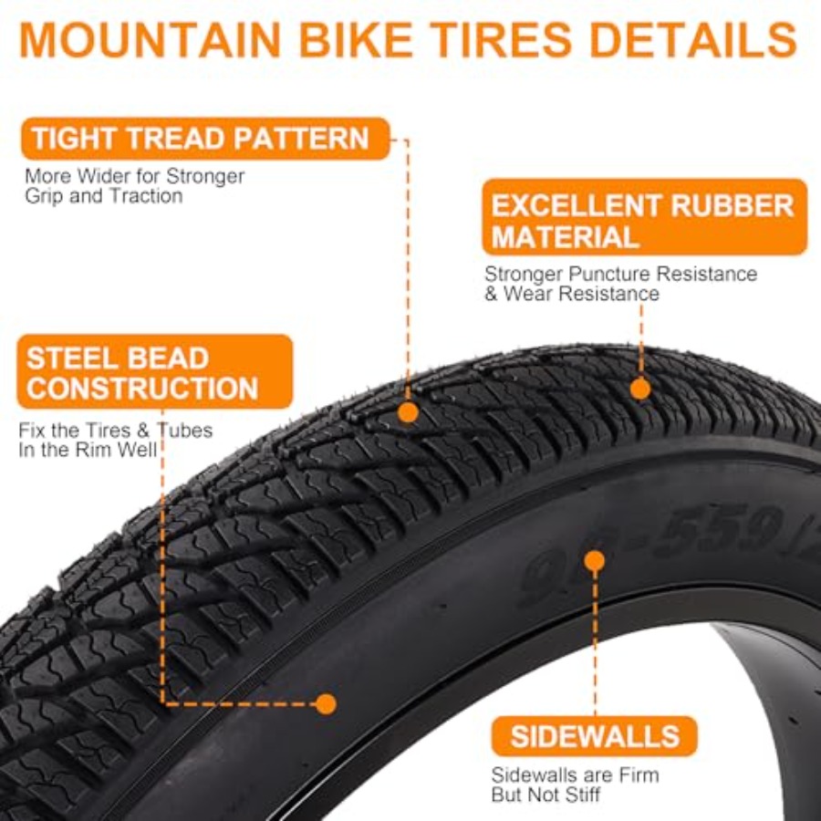 2-Pack 26x4.0 Fat Bike Tire, 2 - đánh giá và giá Mountain Biking Tube