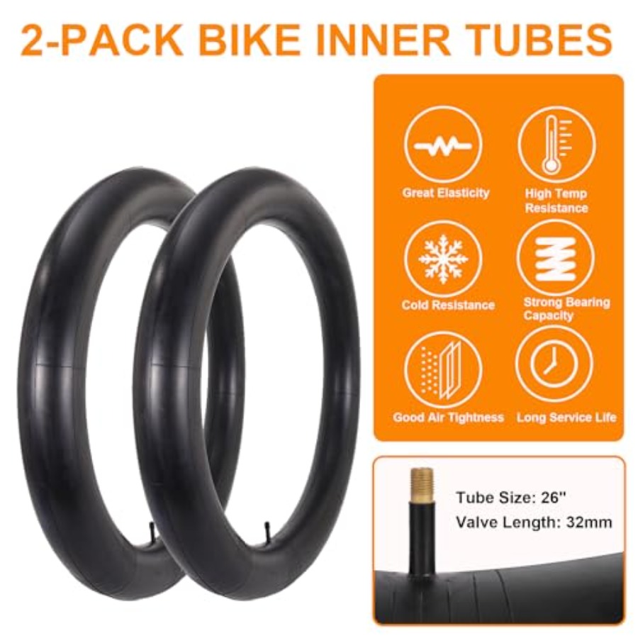 2-Pack 26x4.0 Fat Bike Tire, 2 - đánh giá và giá Mountain Biking Tube