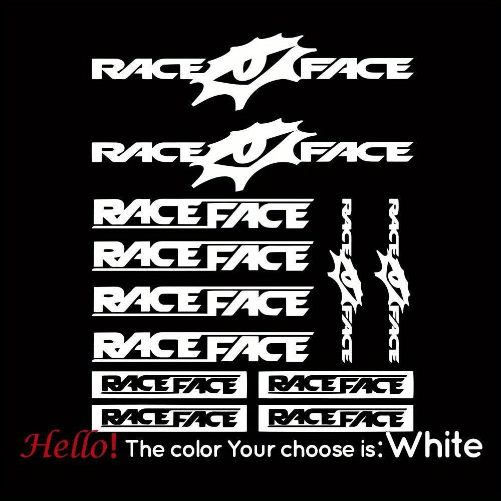 Race Face Bike Sticker Set Wat - đánh giá và giá Mountain Biking Races