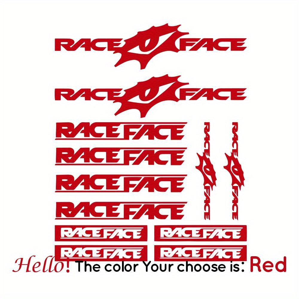 Race Face Bike Sticker Set Wat - đánh giá và giá Mountain Biking Races